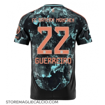 Bayern Munich Raphael Guerreiro #22 Maglia Gara Trasferta Repliche 2024-25 Maniche Corte